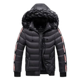 Jaqueta Puffer Masculina Bonzzano BZ112 com capuz forrado