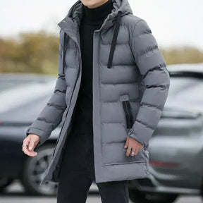Jaqueta Puffer Masculina Alongada Bonzzano BZ076 em design moderno