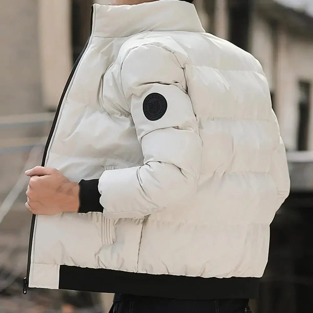 Jaqueta Puffer Masculina Bonzzano BZ252 com design acolchoado e moderno.