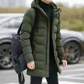 Jaqueta Puffer Masculina Alongada Bonzzano BZ076 em design moderno