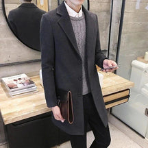 Sobretudo Masculino Bonzzano BZ231 em lã e algodão, ideal para o frio.
