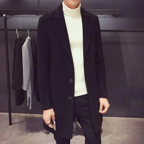 Sobretudo Masculino Bonzzano BZ231 em lã e algodão, ideal para o frio.