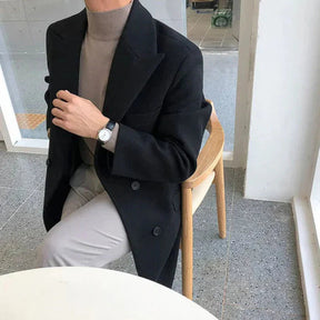 Sobretudo Masculino Bonzzano BZ217 em lã, elegante e confortável.