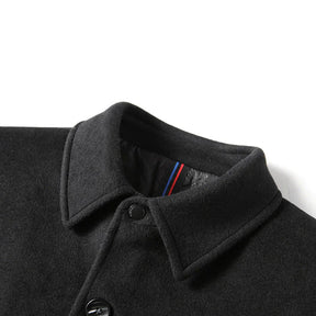 Sobretudo Masculino em Lã Bonzzano BZ238 com gola polo e corte slim