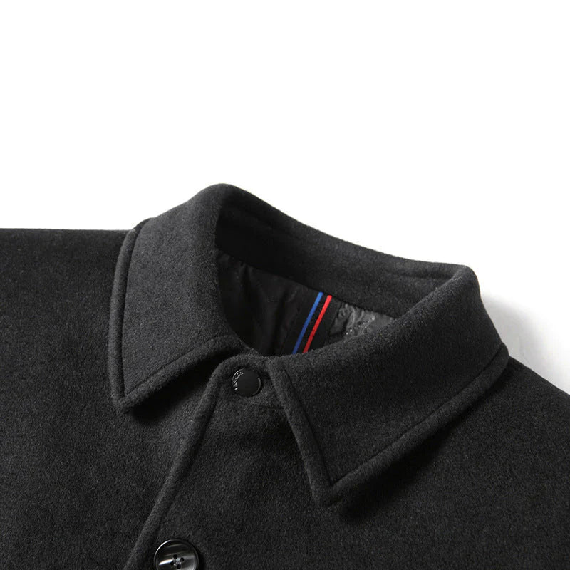 Sobretudo Masculino em Lã Bonzzano BZ238 com gola polo e corte slim