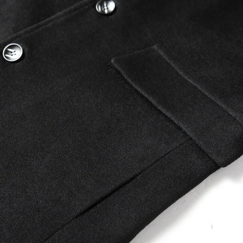 Sobretudo Masculino em Lã Bonzzano BZ238 com gola polo e corte slim