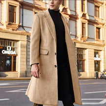 Sobretudo Masculino Bonzzano BZ207 em lã, elegante e confortável.