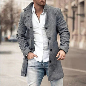 Sobretudo Masculino Bonzzano BZ206 em lã, elegante e confortável
