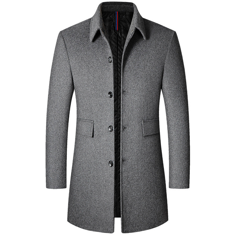 Sobretudo Masculino em Lã Bonzzano BZ238 com gola polo e corte slim