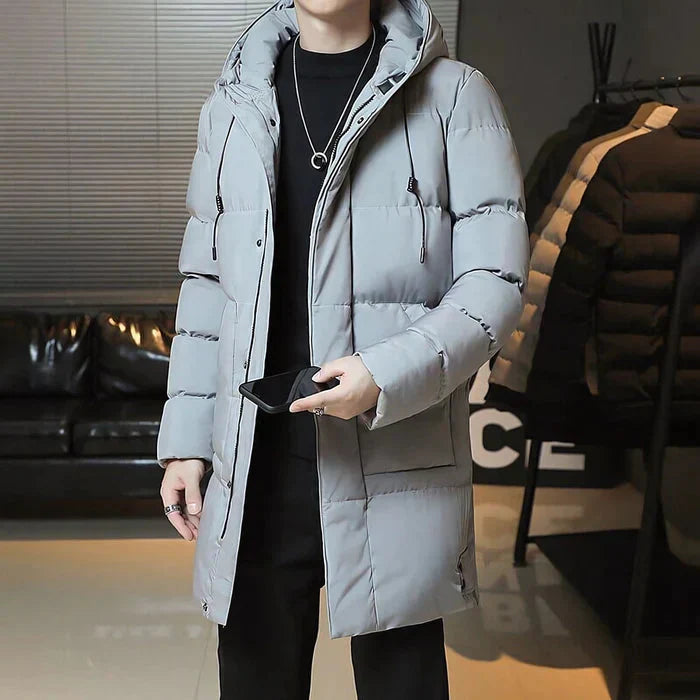 Sobretudo Masculino Puffer em Lã Bonzzano BZ216 com design elegante e proteção térmica.