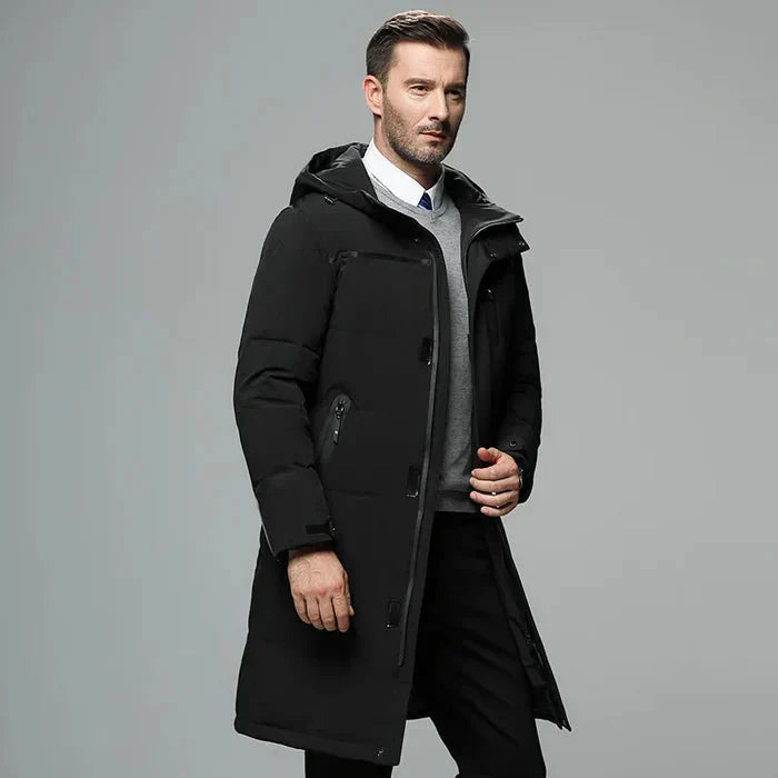 Sobretudo Masculino Social Bonzzano BZ219 em nylon e poliéster.