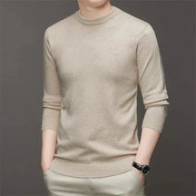 Suéter Casual Masculino Bonzzano BZ182 com gola redonda e ajuste slim fit.