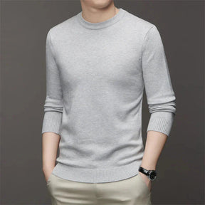 Suéter Casual Masculino Bonzzano BZ182 com gola redonda e ajuste slim fit.