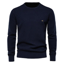 Suéter Masculino Bonzzano BZ175 em lã premium com modelagem slim fit.