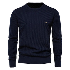 Suéter Masculino Bonzzano BZ175 em lã premium com modelagem slim fit.