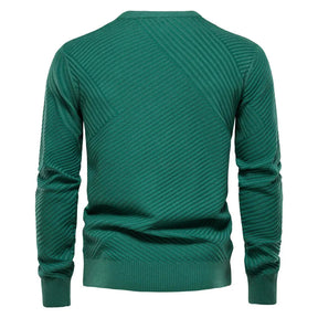 Suéter Masculino Bonzzano BZ175 em lã premium com modelagem slim fit.