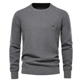 Suéter Masculino Bonzzano BZ175 em lã premium com modelagem slim fit.