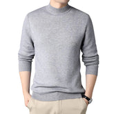 Suéter Masculino Bonzzano BZ180 em lã com gola alta, elegante e confortável.