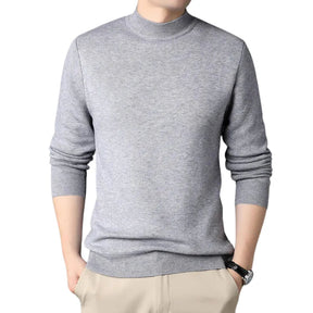 Suéter Masculino Bonzzano BZ180 em lã com gola alta, elegante e confortável.
