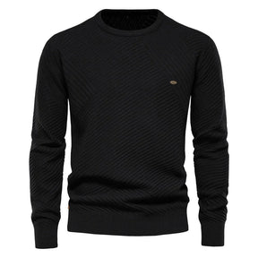 Suéter Masculino Bonzzano BZ175 em lã premium com modelagem slim fit.