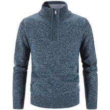 Suéter Masculino Bonzzano BZ181 com gola alta e meio zíper.