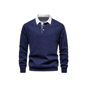 Suéter Masculino Gola Polo Bonzzano BZ021 em tecido premium e design elegante.