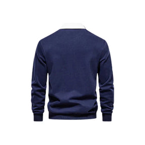 Suéter Masculino Gola Polo Bonzzano BZ021 em tecido premium e design elegante.