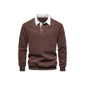 Suéter Masculino Gola Polo Bonzzano BZ021 em tecido premium e design elegante.