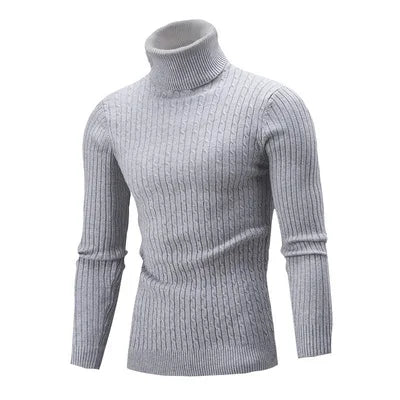 Suéter Masculino Pullover de Gola Alta Bonzzano BZ177 em modelagem slim fit