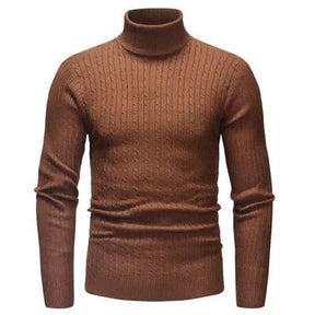 Suéter Masculino Pullover de Gola Alta Bonzzano BZ177 em modelagem slim fit