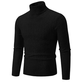 Suéter Masculino Pullover de Gola Alta Bonzzano BZ177 em modelagem slim fit