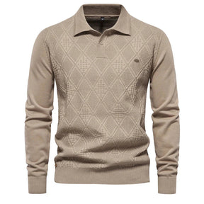 Suéter Masculino Slim Fit em Lã Bonzzano BZ178 com gola alta