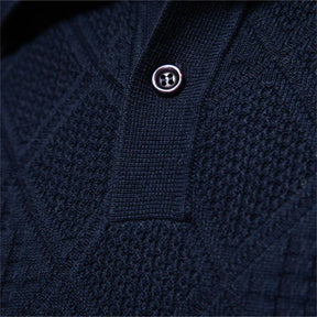Suéter Masculino Slim Fit em Lã Bonzzano BZ178 com gola alta