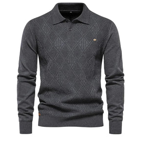 Suéter Masculino Slim Fit em Lã Bonzzano BZ178 com gola alta