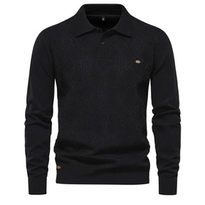 Suéter Masculino Slim Fit em Lã Bonzzano BZ178 com gola alta